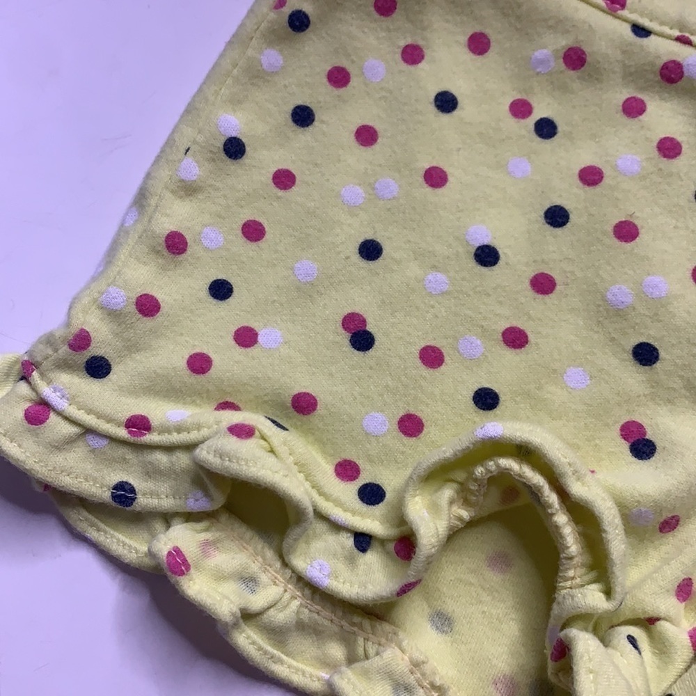 Gymboree yellow ruffle polka dot print cotton girl shorts 2T casual - Picture 4 of 5